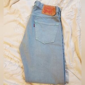 Levi's Turqouise Pink Chameleon Jeans With Dichromatic Denin